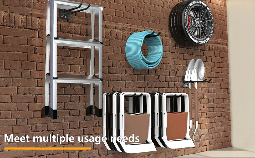 BELLO YON 2PCS Garage Hooks Heavy Duty Hooks, Garage Hanger Storage