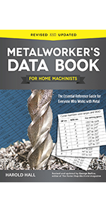 Cover art for Metalworker’s Data Book for Home Machinists, featuring a drill and charts