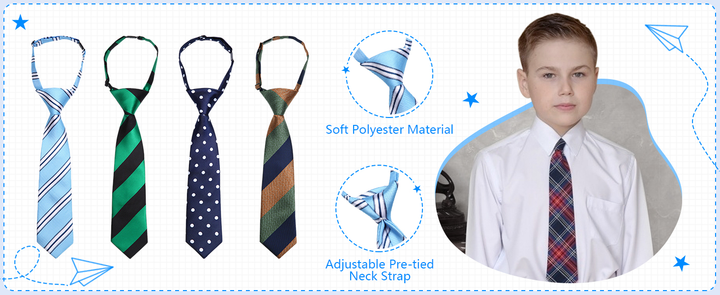 mens pre tied neckties