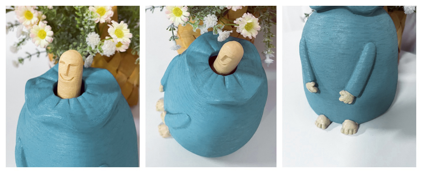 微笑む指のテーブル装飾