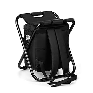Cooler chair backpack straps
