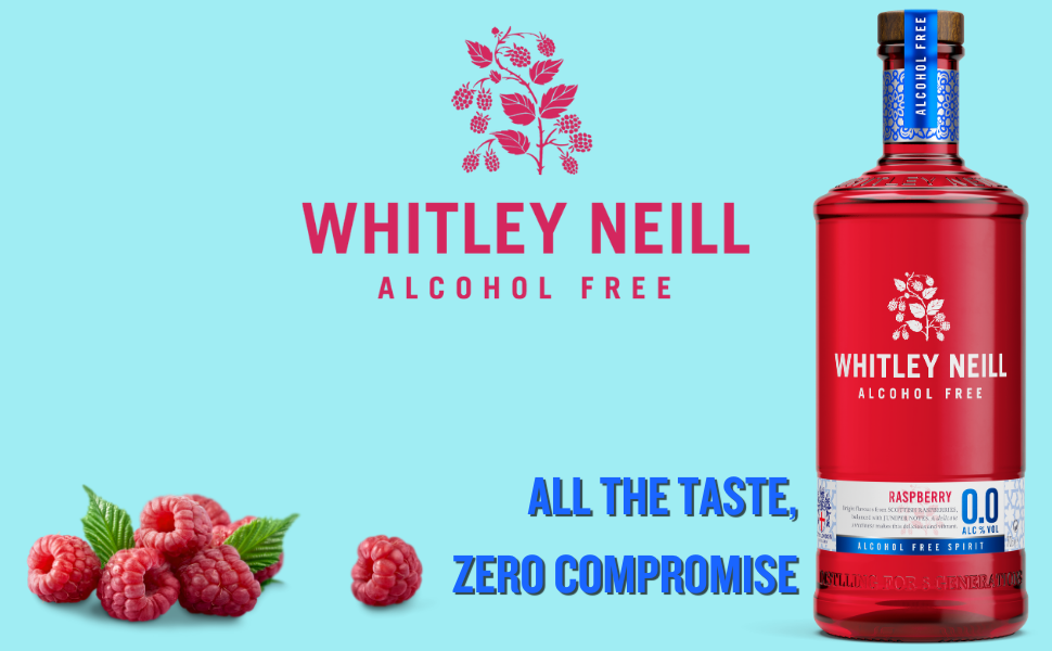 Whitley Neill Raspberry Alcohol Free 0.0 Gin 70cl