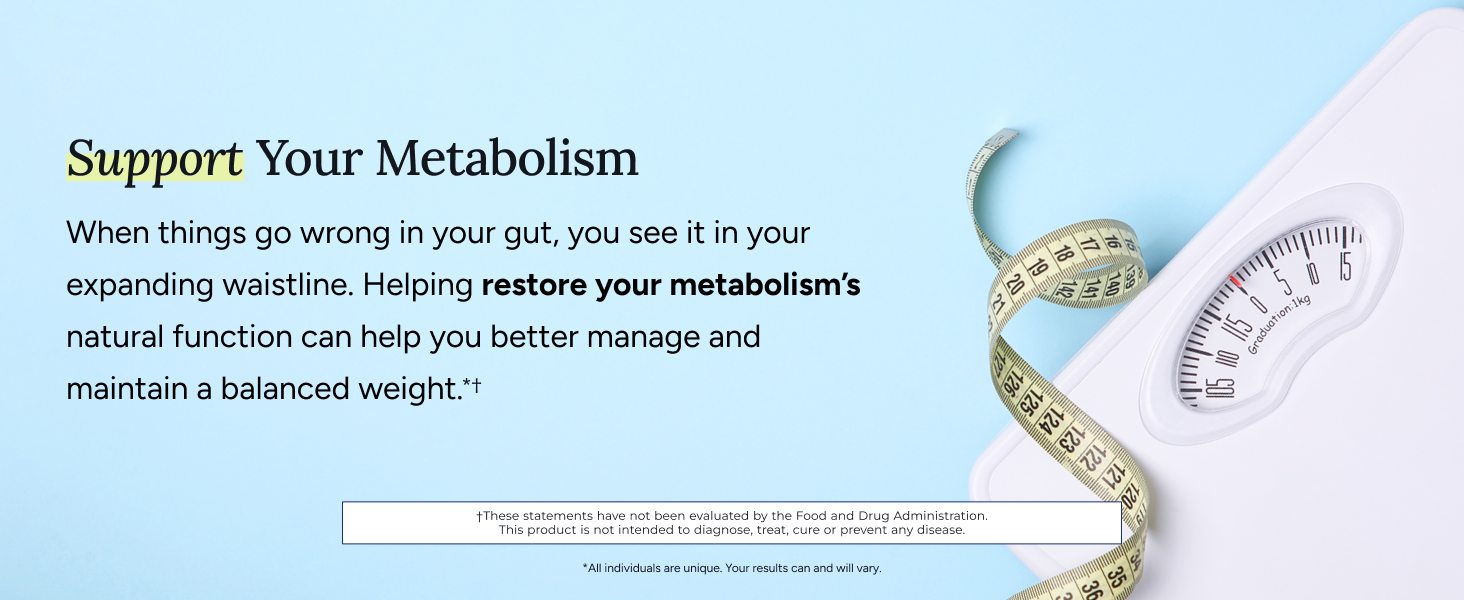 metabolism waistline weight management gut health