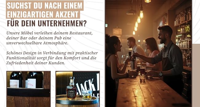 a bar with a bar counter and a woman serving a drink.