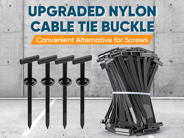 Amazon.com: 200Pcs Nylon Universal Cable Tie Buckle for Car, Heavy