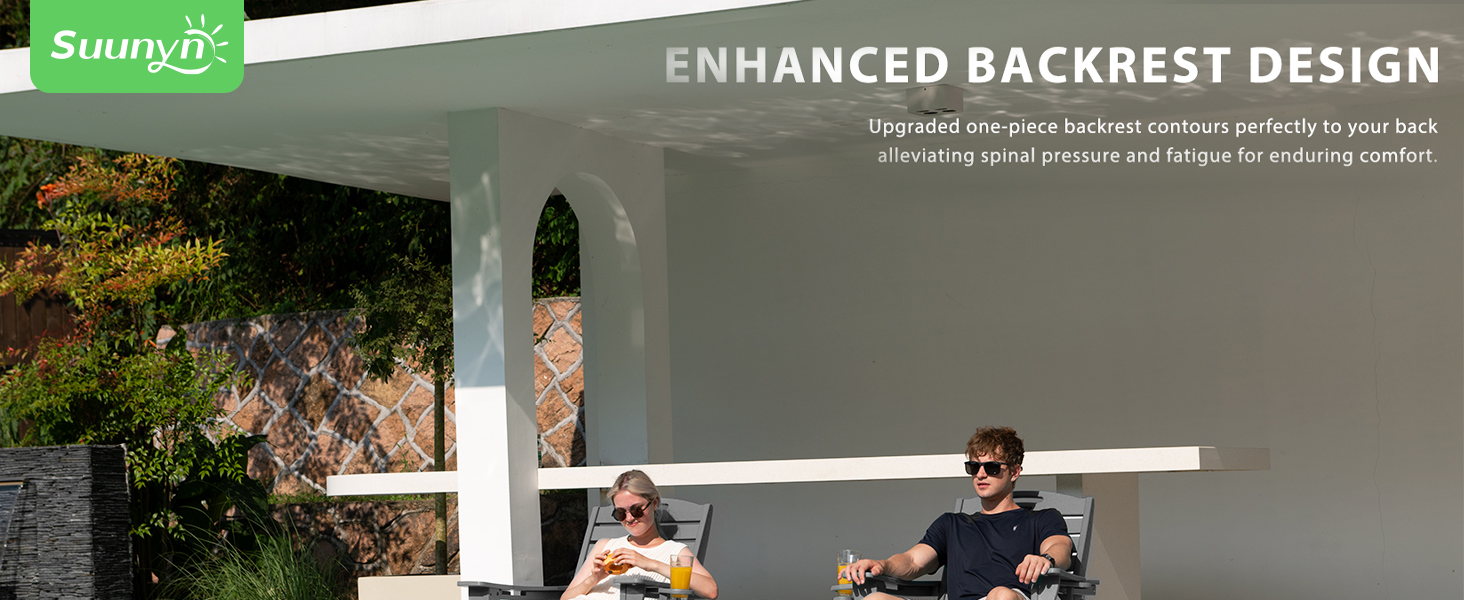 Enhanced backrest design contours perfectly to your back,alleviating spinal pressure and fatigue