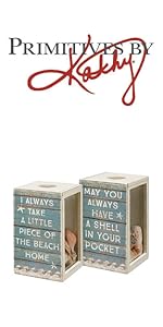 Decorative beach themed shell holder. 