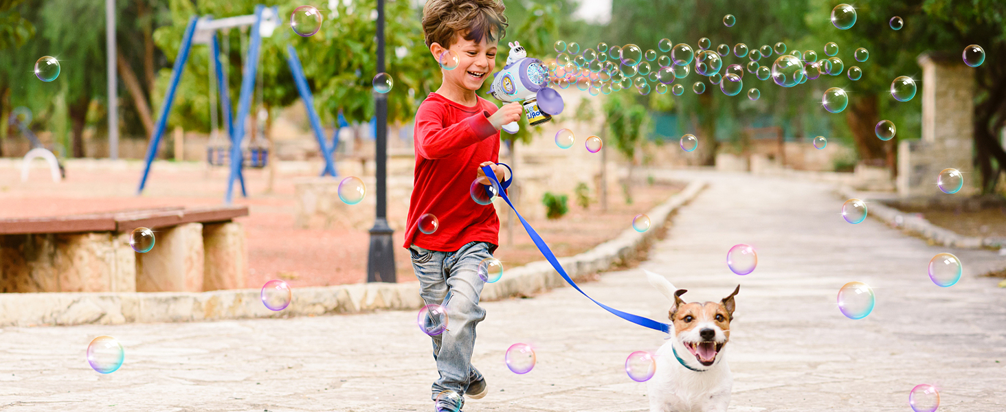 kids bubble gun machine toy