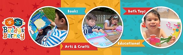 Buddy Barney Books educational bath time