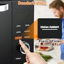 combination microwave oven and grill