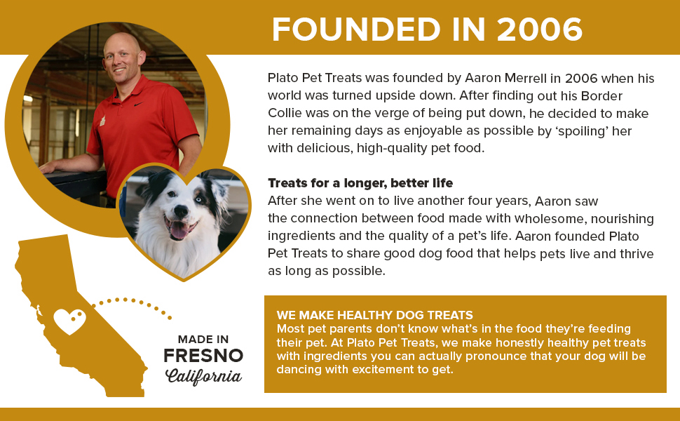 Plato pet treats dog food topper - air-dried chicken treat with collagen for skin and coat health