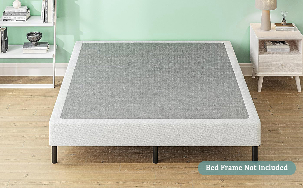 Kydins Box Spring Queen Size Low Profile 7 Inch Mattress Foundation with Fabric