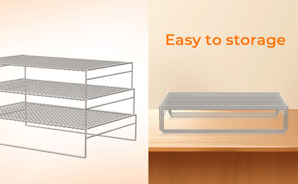 LANEJOY 3Tier Stackable Cooling Racks for Cooking and