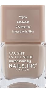 nude nail polish with colour-matched cap