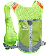 JEELAD Running Hydration Vest Trail Running Backpack BPA-Free Leak-Proof Running Water Bottles fo...