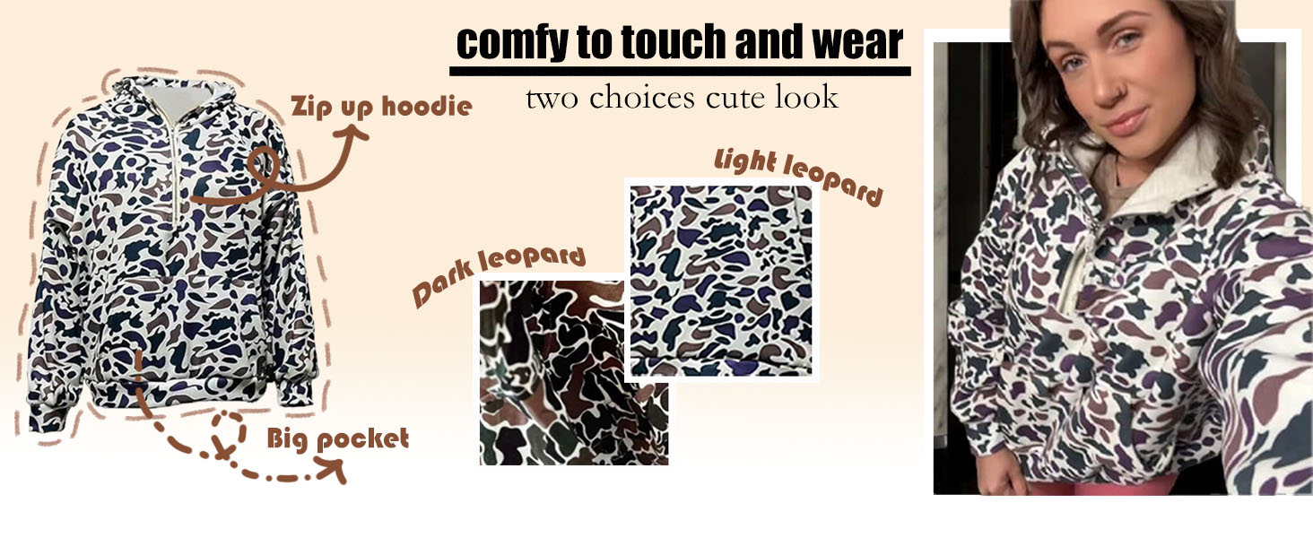 Women's Leopard Print Hoodie