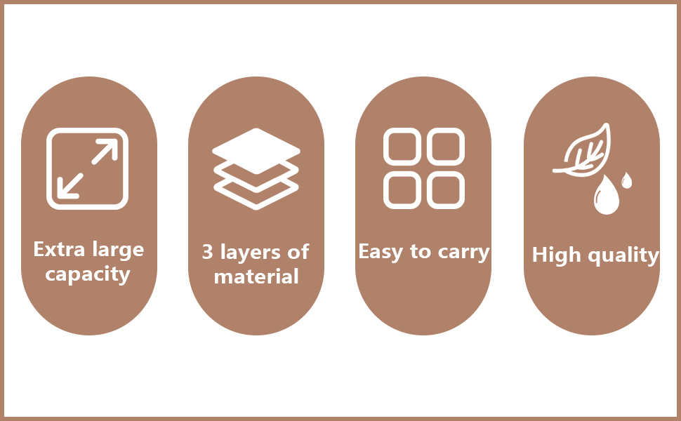 Ruucy 3 Pack Foldable Storage Box, Fabric Storage Basket with Handles