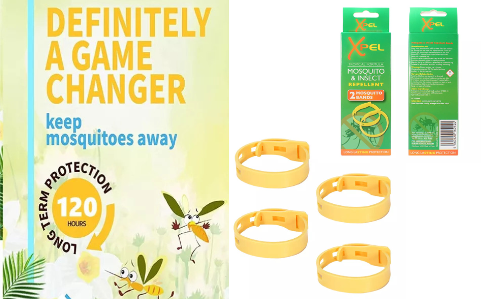 AMBARS Anti Insect and Mosquito DEET Wristbands, 2 Week Protection