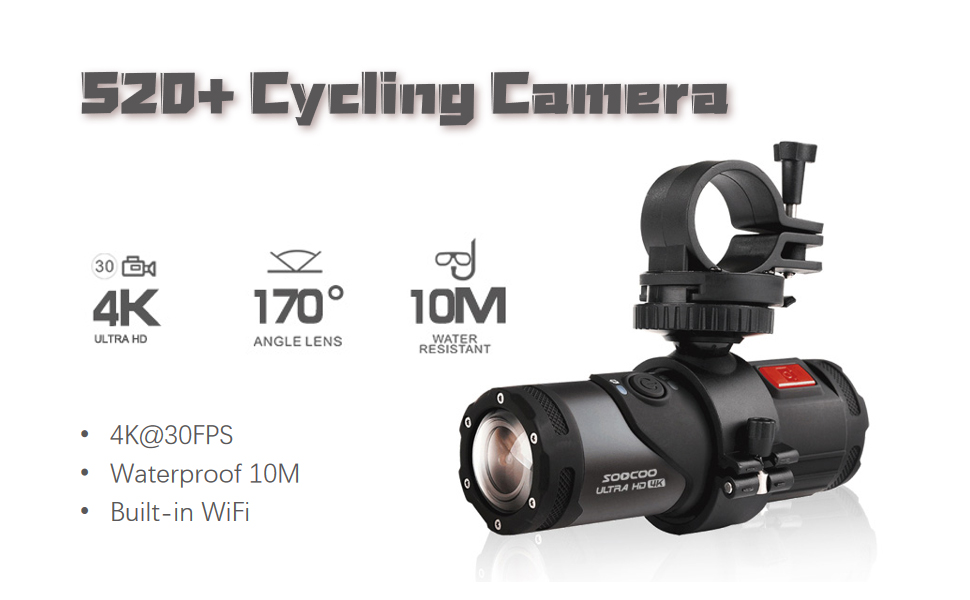 Dpofirs Bicycle Motorbike Helmet Camera, HD 1080p 4K WiFi Sport Action