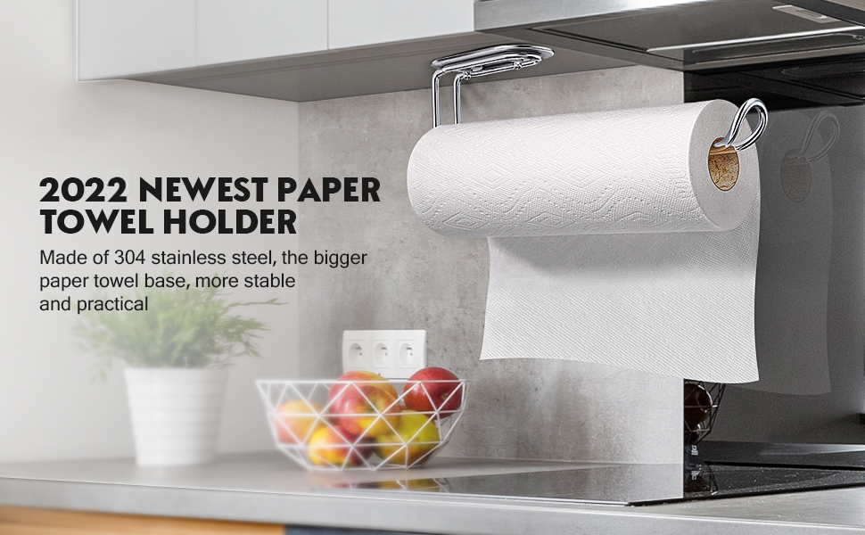 Paper Towel Holder Under 2 Pack SUS304 Stainless