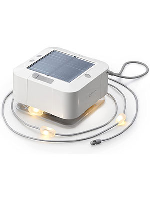 Auraglow Solar & USB String Light - White