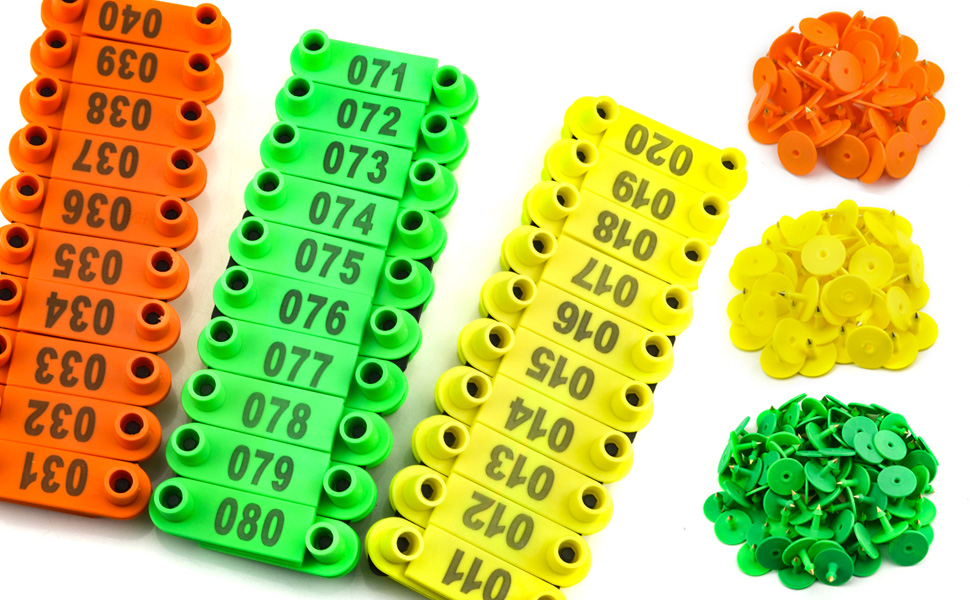 10/20/50Pcs Large Plastic Livestock Ear Tags Cattle Pig Air Ear Tag Set With Number For Sheep Goat Cow Calf Hog Animal I3548733034