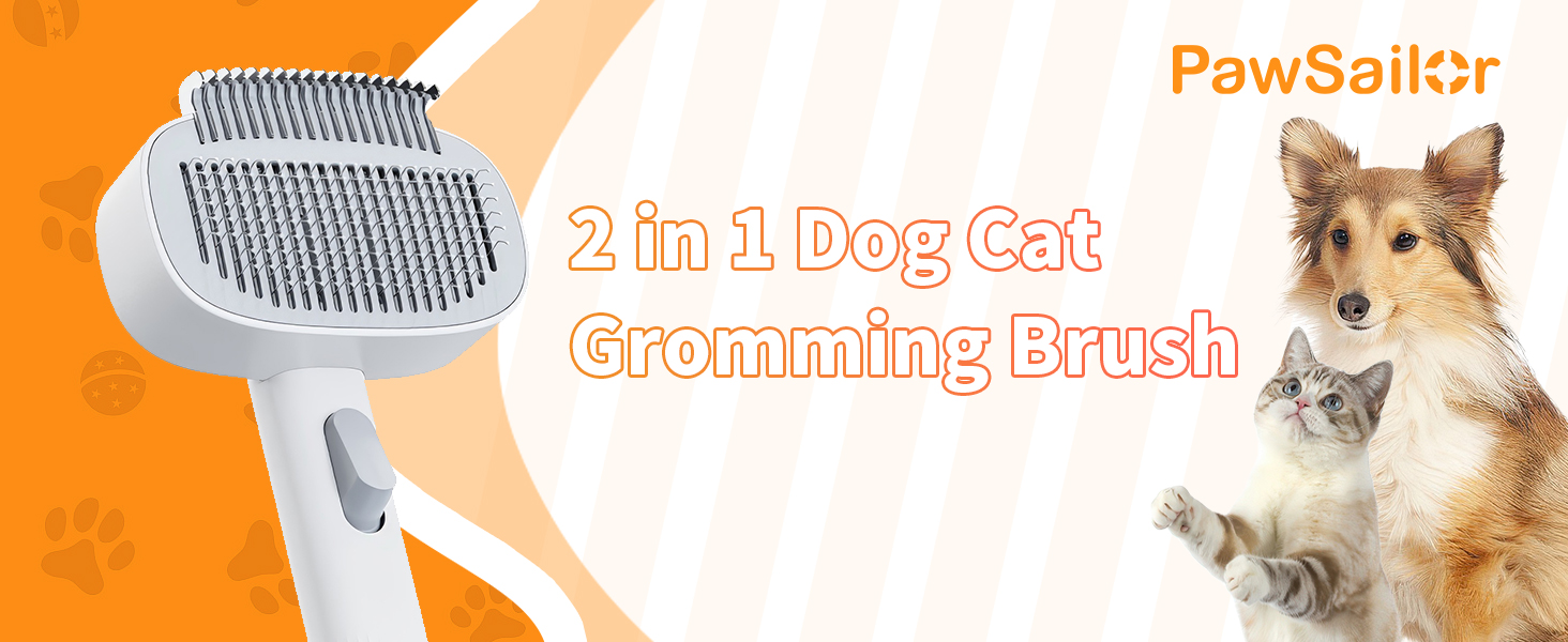 2 in 1 Dog Cat Gromming Brush
