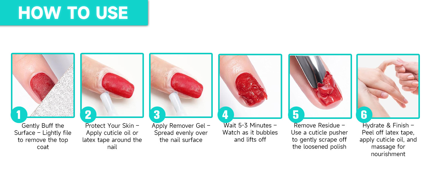 Easy 3-Step Gel Polish Removal