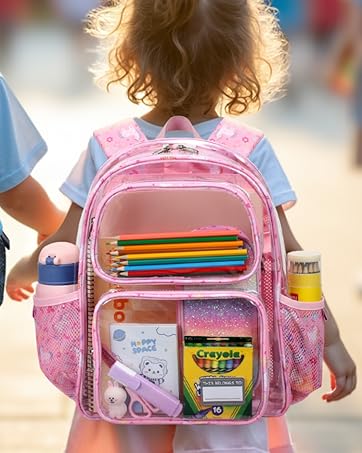 kids clear backpack