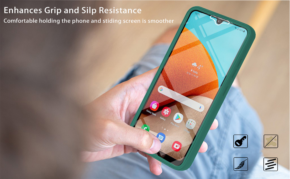 CCSamll Clear Case for Samsung Galaxy S22 with Builtin