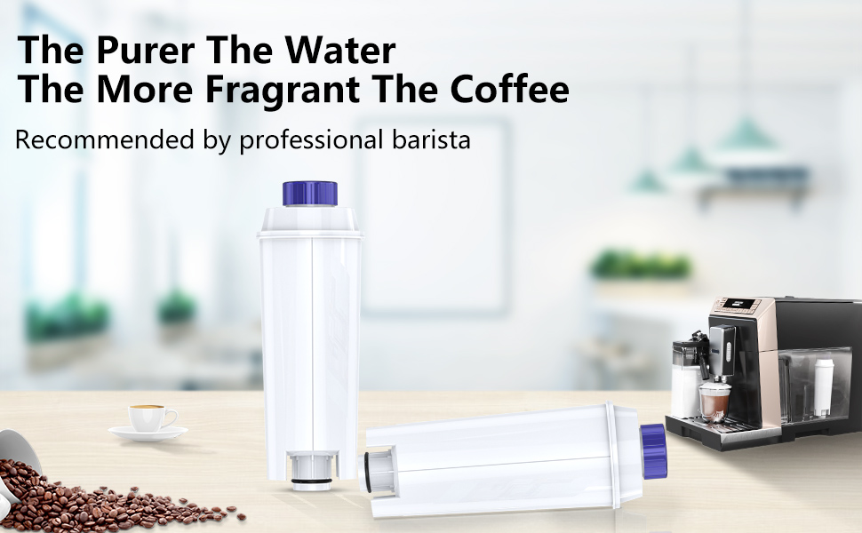 iRhodesy Water Filter for Delonghi Coffee Machine, DLSC002 Filters