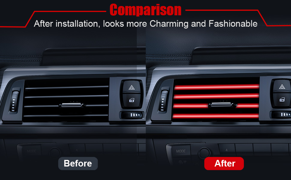 PYHLVCLF 20 Pieces Universal Car Air Conditioner Vent Trim