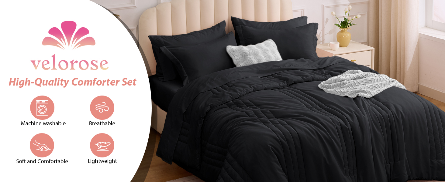 Comforter Set Black