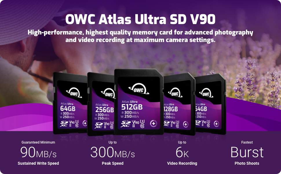 Amazon.com: OWC Atlas Ultra 256GB SDXC UHS-II V90 Media Card