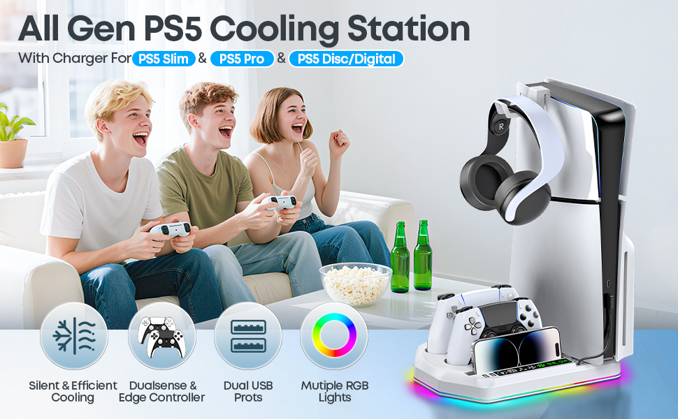 ps5 slim cooling station