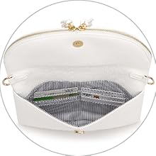 Solene Women's Envelop Clutch Crossbody Bag Tassels