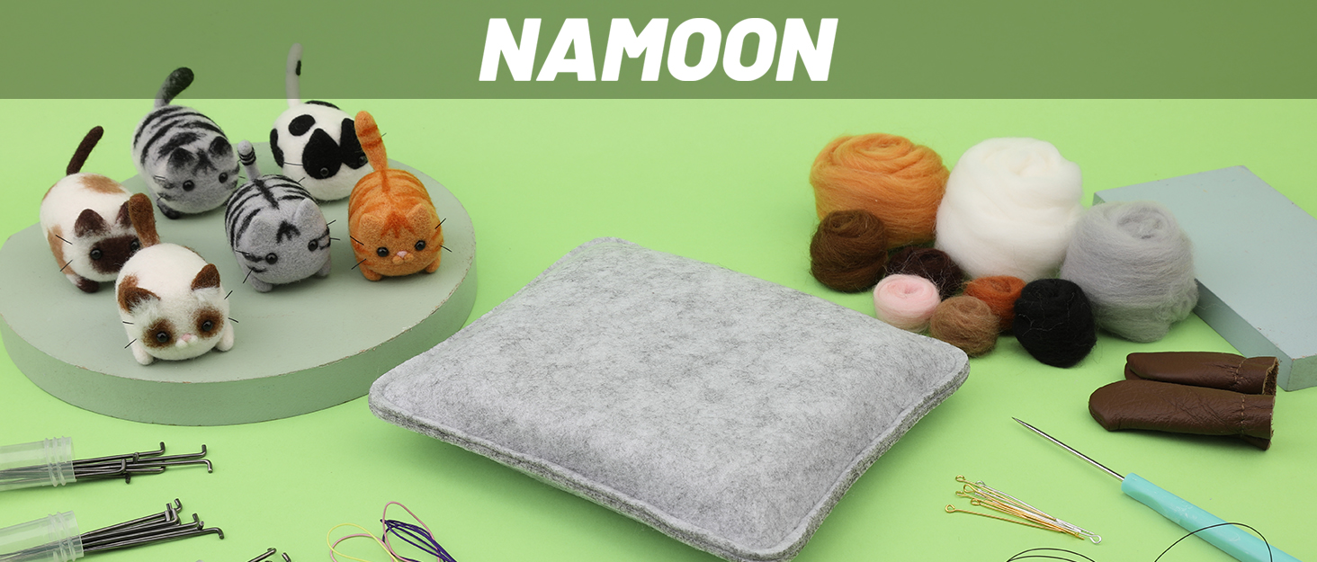 Needle Felting Starter Kit, Wool Roving Set and Needle Felting Tool