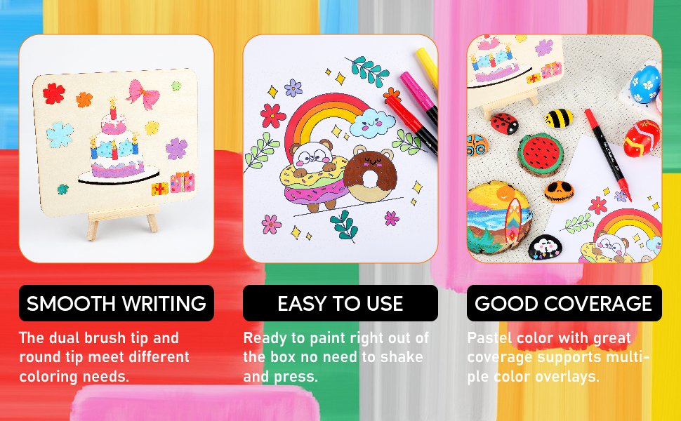 120 Colors Acrylic Paint Markers, Dual T... 15 4