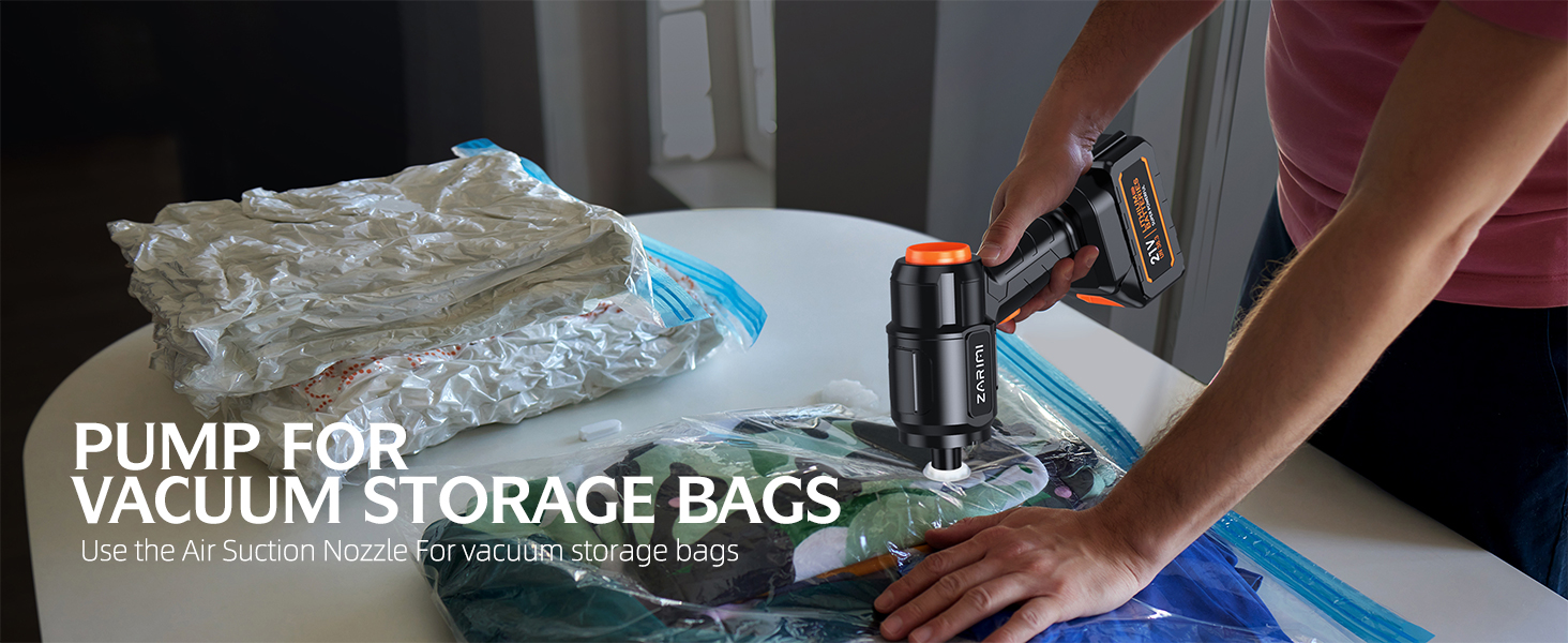 PUMPS FOR VACUUM STORAGE BAGS