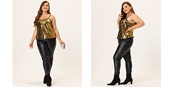 S fur sequins camisole ❤︎THEREDTHEREAD THEREDTHREAD / ザレッドスレッド】S fur sequins camisole