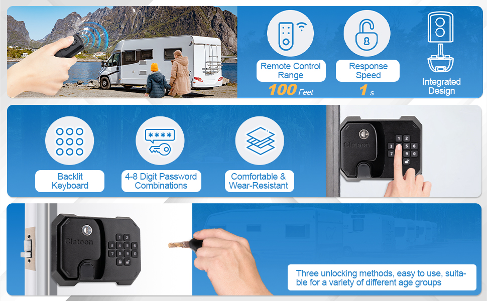 rv keyless entry door lock