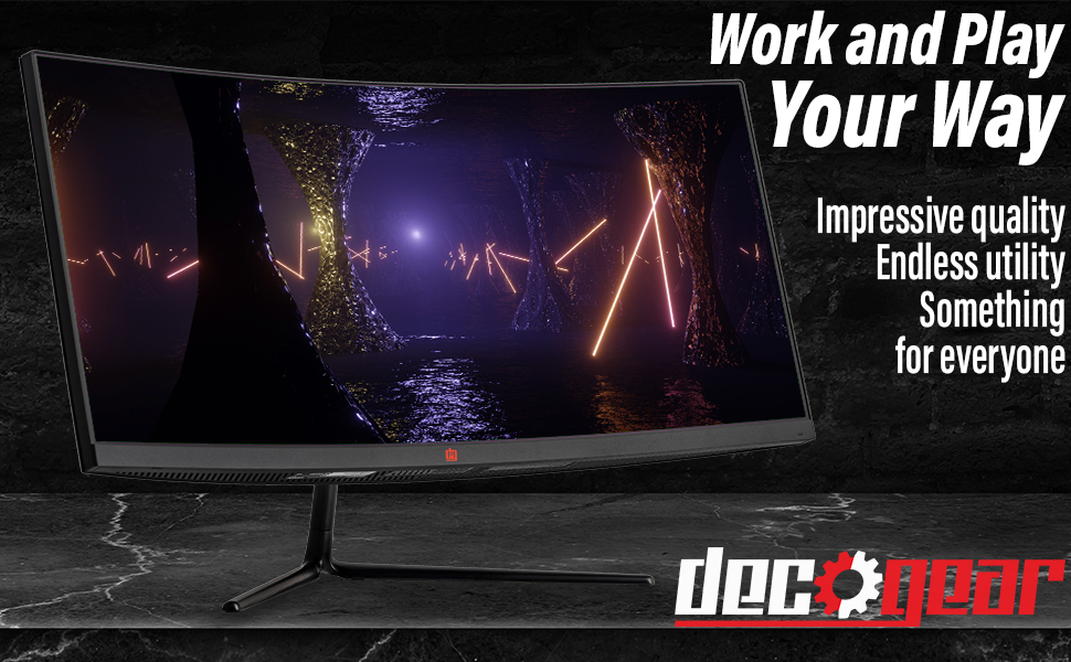 Deco Gear 35” Ultrawide Curved Gaming Monitor, 120 Hz, Ms MPRT, 219