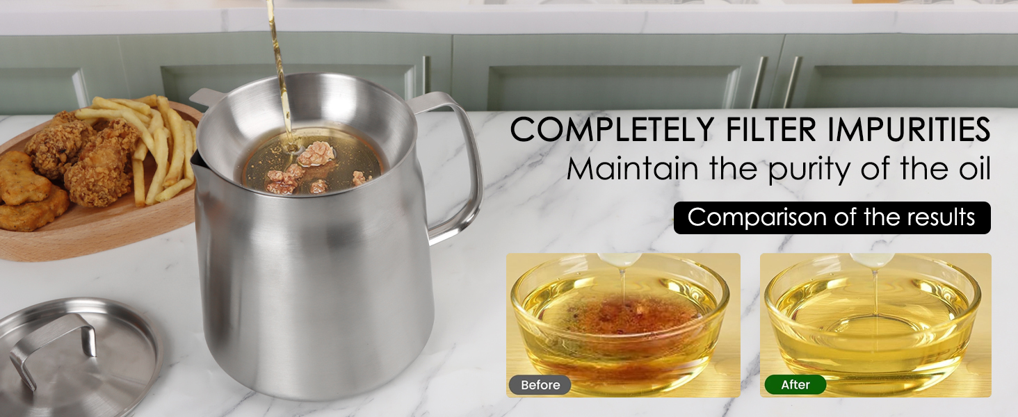 vessel multi-function oil filter pot