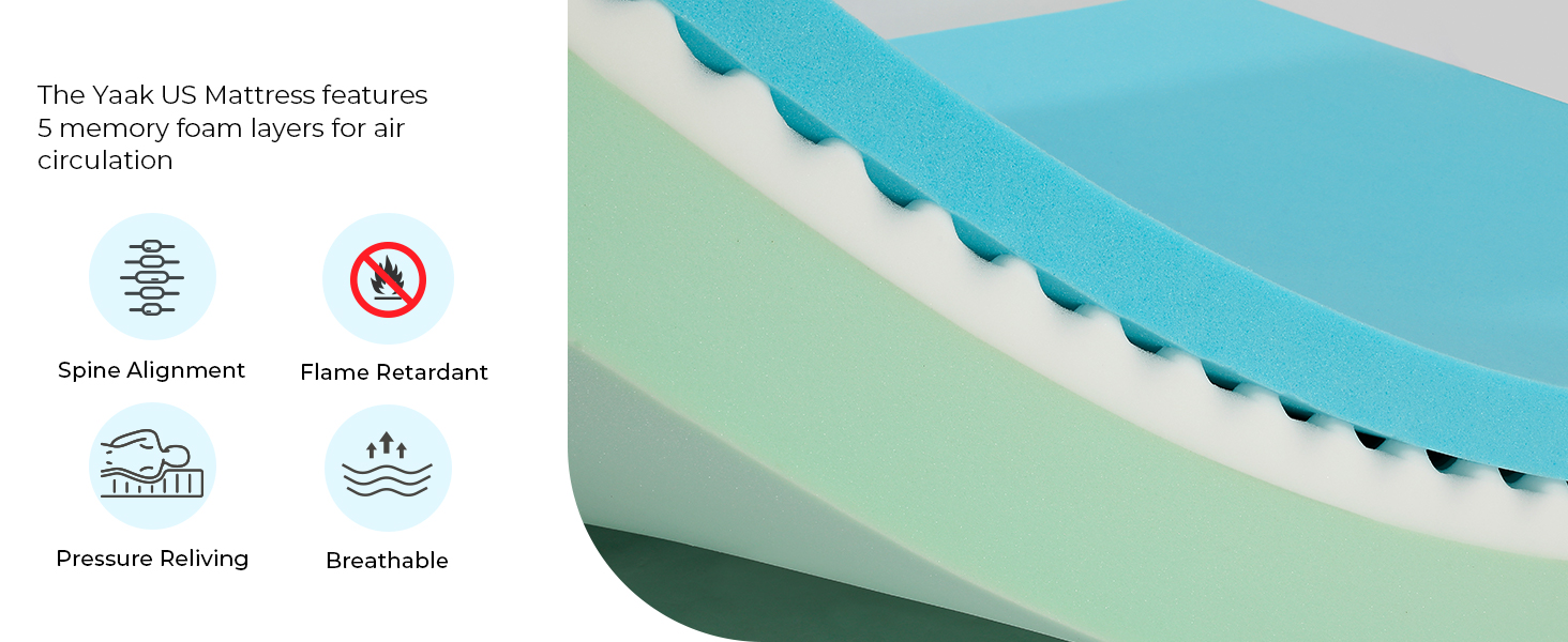 Queen 12 Inch Memory Foam Mattress in a Box for Back Pain