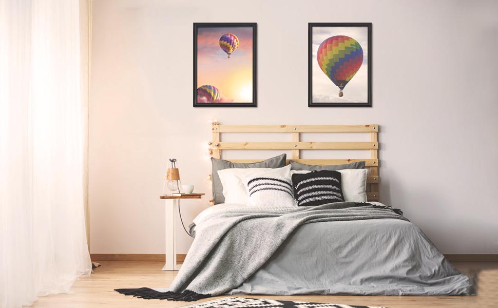 PETAFLOP 18x24 Poster Frame with Plexiglass Front, Black Picture Frames