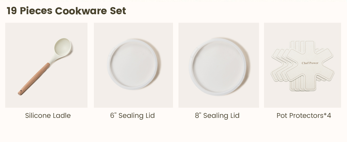 the 19 pcs set includes