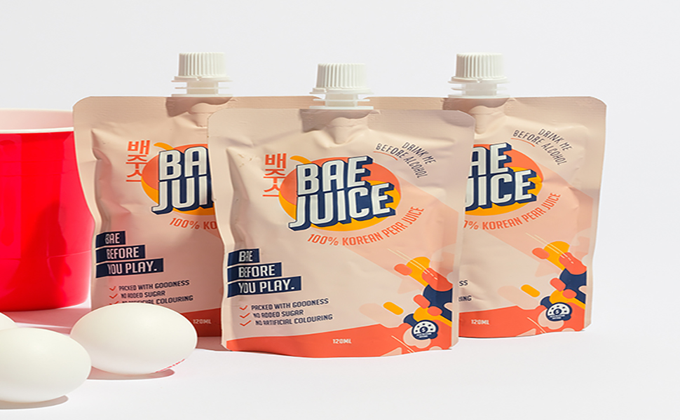 Bae Juice 100 Korean Pear Juice, 12 Pack 120ml, Refreshing Taste
