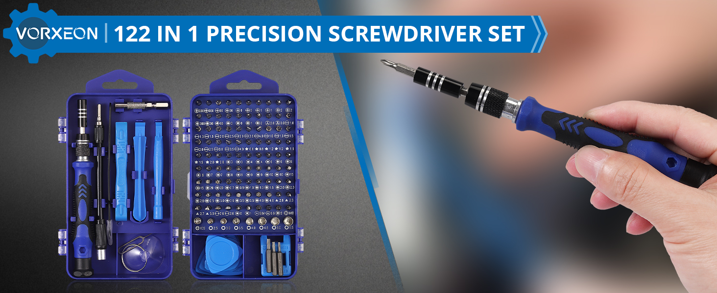 VORXEON 121 in 1 Precision Screwdriver Set with 101 Bits, Small