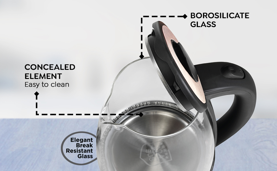 Prestige Kettle, Prestige glass Kettle, Prestige Transparent Kettle