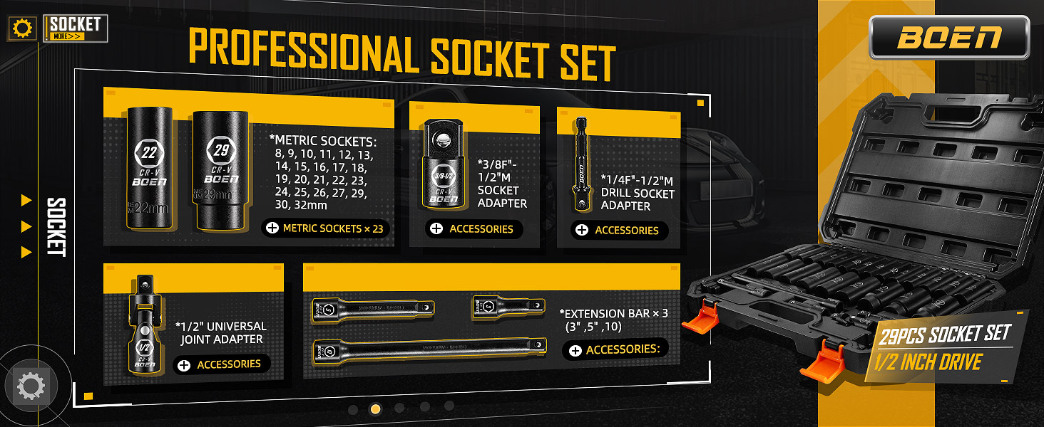 metric socket set